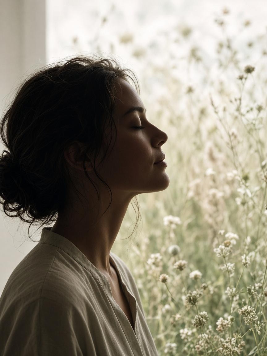 Quiet reflection — a calm mind in soft light